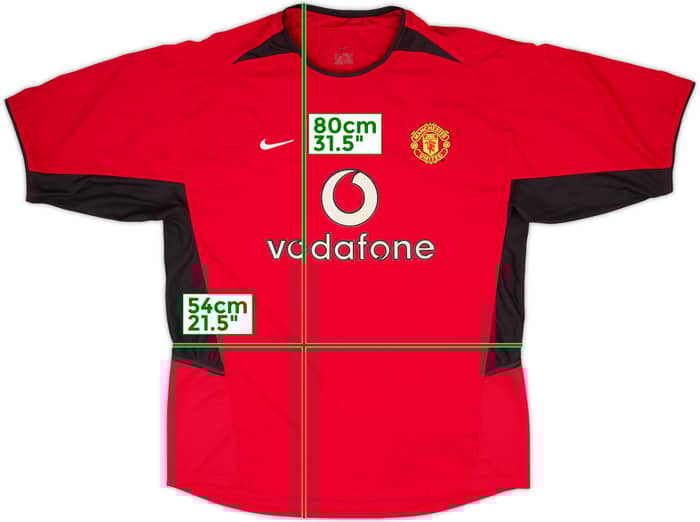 2002-04 Manchester United Home Shirt - 5/10 - (L)