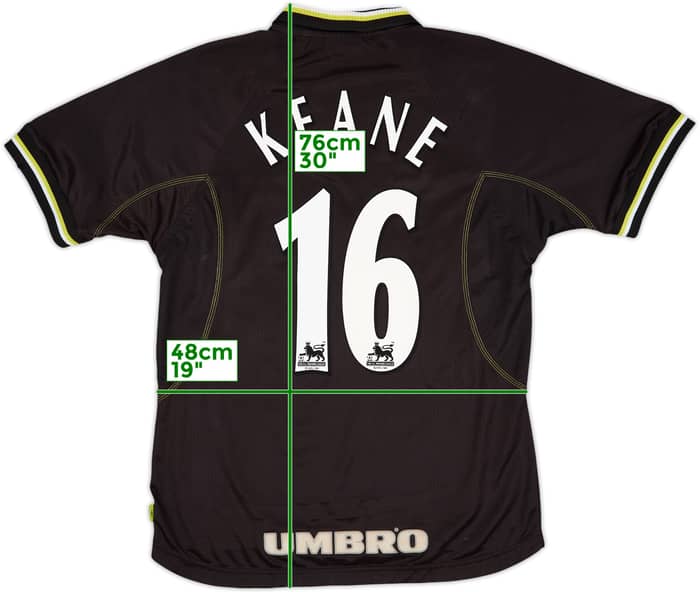 1998-99 Manchester United Third Shirt Keane #16 - 8/10 - (M)