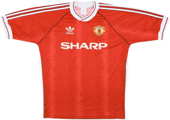 1990-92 Manchester United Home Shirt - 7/10 - (M|L)