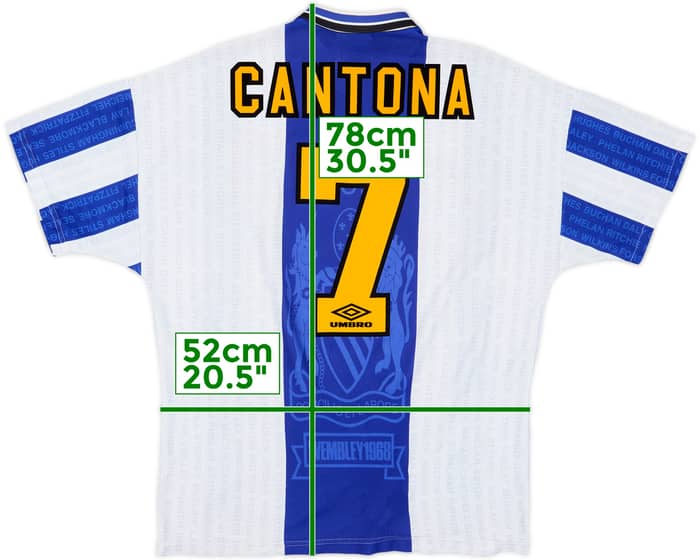 1994-96 Manchester United Third Shirt Cantona #7 - 7/10 - (L)