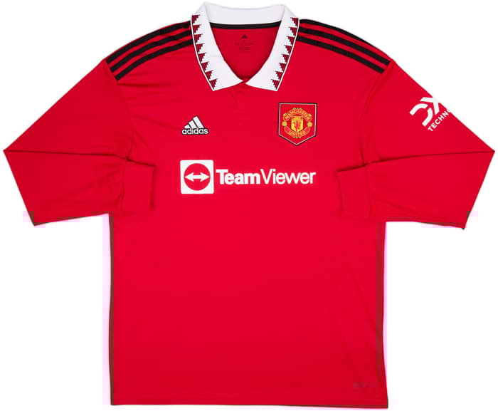 2022-23 Manchester United Home L/S Shirt Ronaldo #7 - 9/10 - (XL)