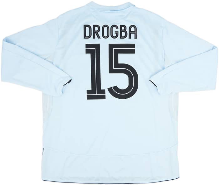 2005-06 Chelsea Away L/S Shirt Drogba #15 - 10/10 - (XXL)