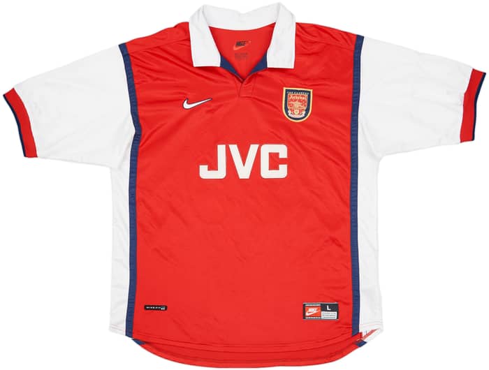 1998-99 Arsenal Home Shirt Bergkamp #10 - 8/10 - (L)