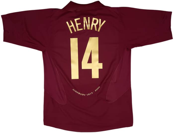 2005-06 Arsenal Home Shirt Henry #14 - 9/10 - (L)
