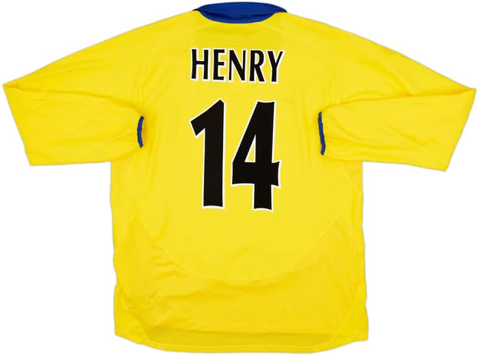 2003-05 Arsenal Away L/S Shirt Henry #14 - 8/10 - (L)