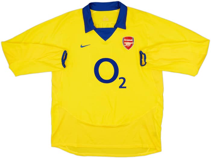 2003-05 Arsenal Away L/S Shirt Henry #14 - 8/10 - (L)