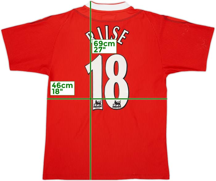 2002-04 Liverpool Home Shirt Riise #18 - 7/10 - (S)