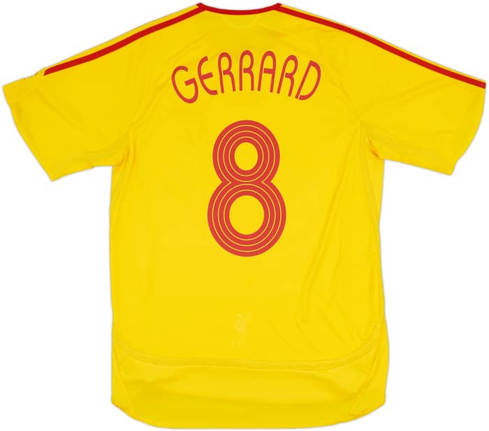 2006-07 Liverpool Away Shirt Gerrard #8 - 7/10 - (M)