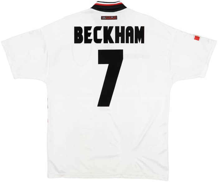 1997-99 Manchester United Away Shirt Beckham #7 - 6/10 - (L)