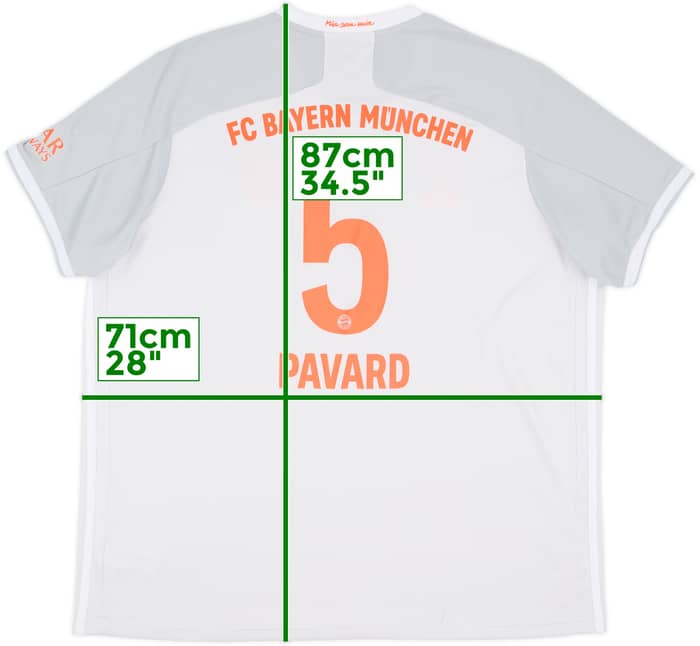 2020-21 Bayern Munich Away Shirt Pavard #5 - 8/10 - (3XL)