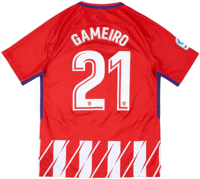 2017-18 Atletico Madrid Home Shirt Gameiro #21 - 9/10 - (M)