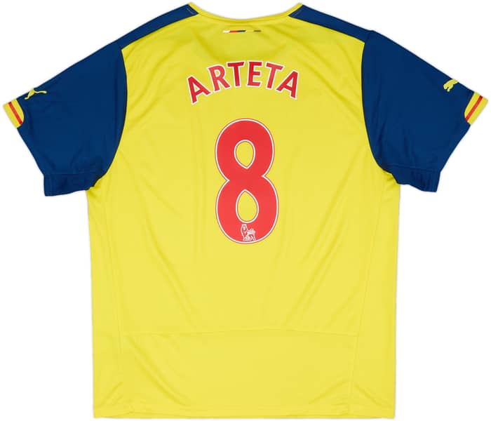 2014-15 Arsenal Away Shirt Arteta #8 - 8/10 - (XL)