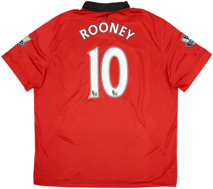 2013-14 Manchester United Home Shirt Rooney #10 - 6/10 - (3XL)