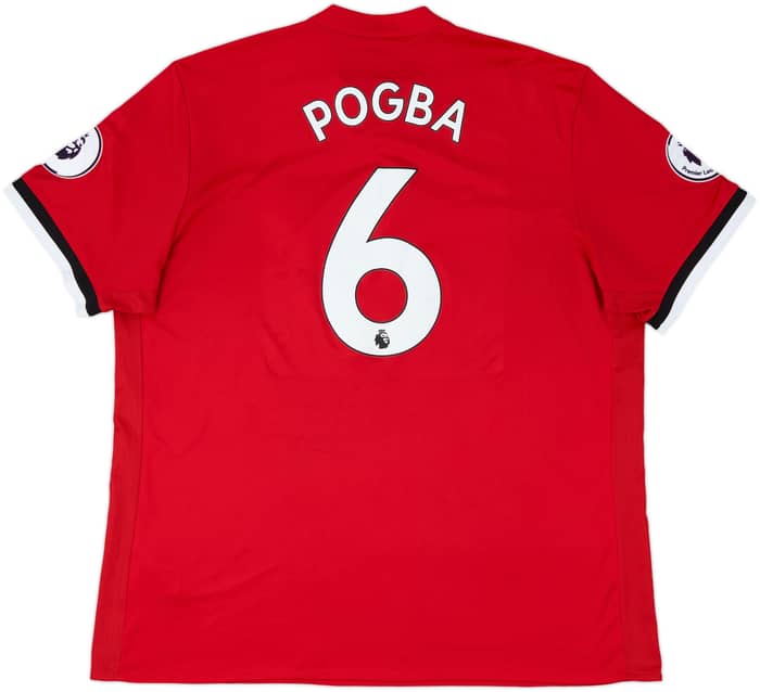 2017-18 Manchester United Home Shirt Pogba #6 - 8/10 - (XXL)