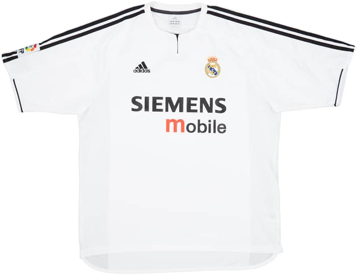 2003-04 Real Madrid Home Shirt Zidane #5 - 10/10 - (XL)