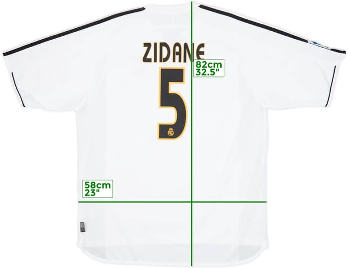 2003-04 Real Madrid Home Shirt Zidane #5 - 10/10 - (XL)