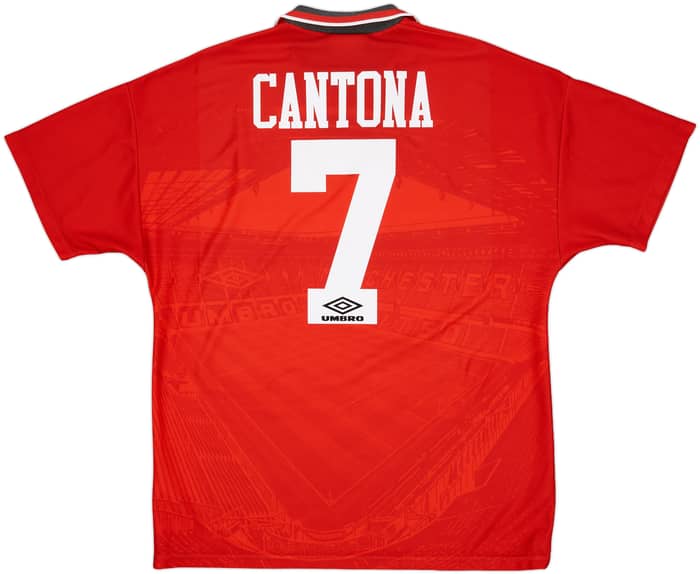 1994-96 Manchester United Home Shirt Cantona #7 - 7/10 - (L)