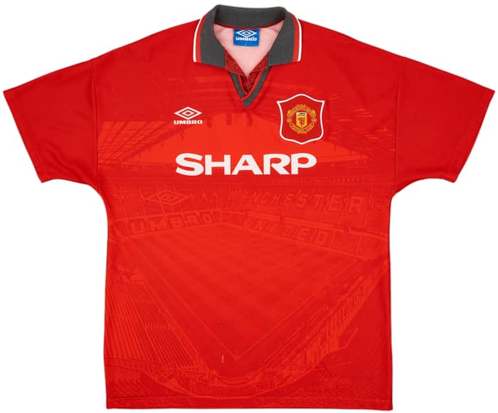 1994-96 Manchester United Home Shirt Cantona #7 - 7/10 - (L)