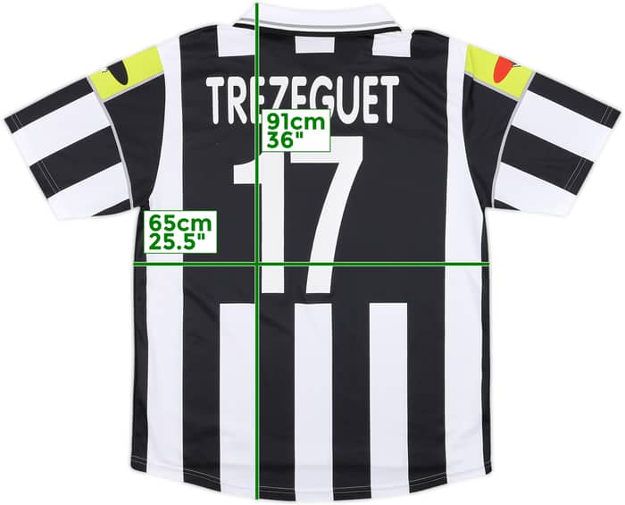2000-01 Juventus Ciaoweb Home Shirt Trezeguet #17 - 9/10 - (L)