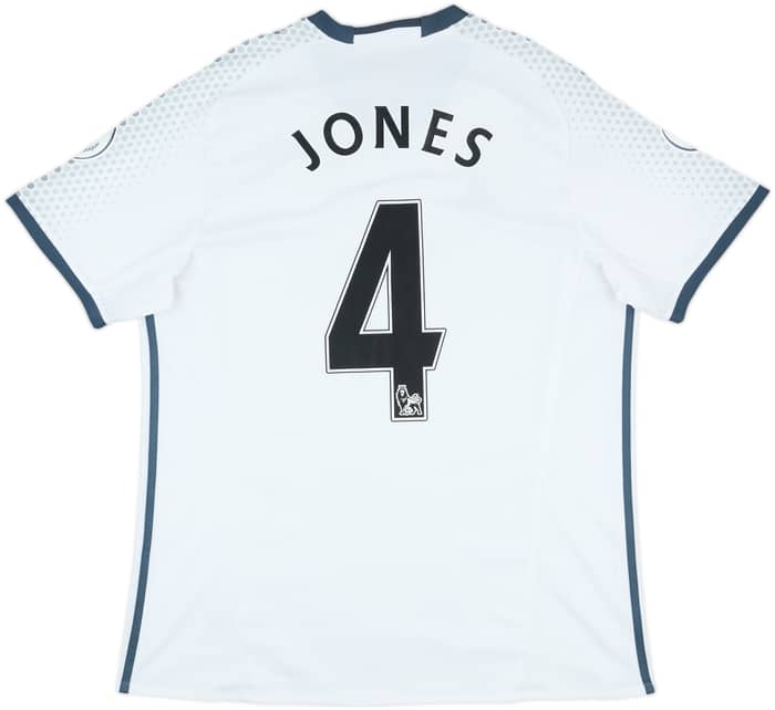2016-17 Manchester United Third Shirt Jones #4 - 8/10 - (XL)