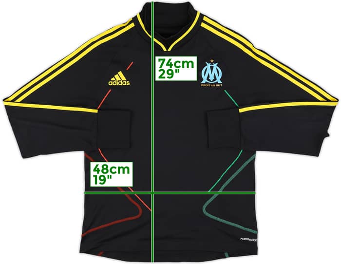 2010-11 Olympique Marseille adidas Formotion Training Top - 8/10 - (L)