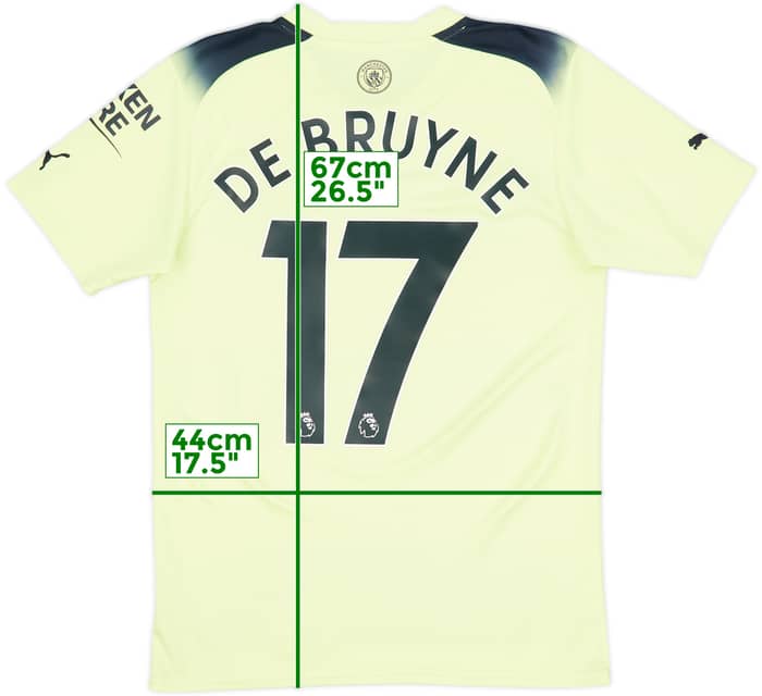 2022-23 Manchester City Third Shirt De Bruyne #17 - 10/10 - (S)