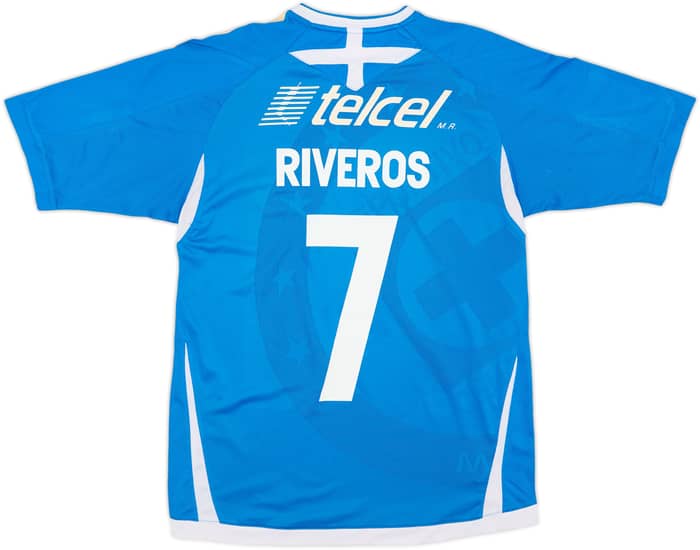 2008-09 Cruz Azul Home Shirt Riveros #7 - 8/10 - (S)