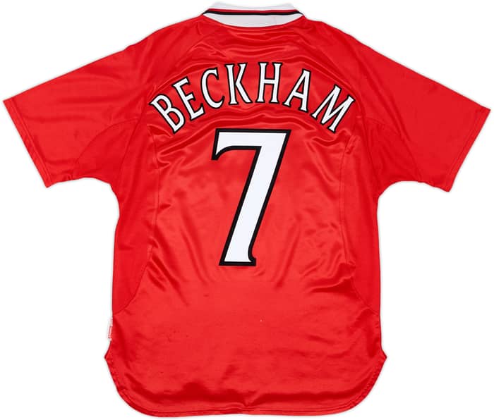 1999-00 Manchester United 'CL Winners' Shirt Beckham #7 - 7/10 - (M)