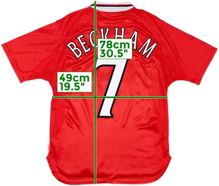1999-00 Manchester United 'CL Winners' Shirt Beckham #7 - 7/10 - (M)