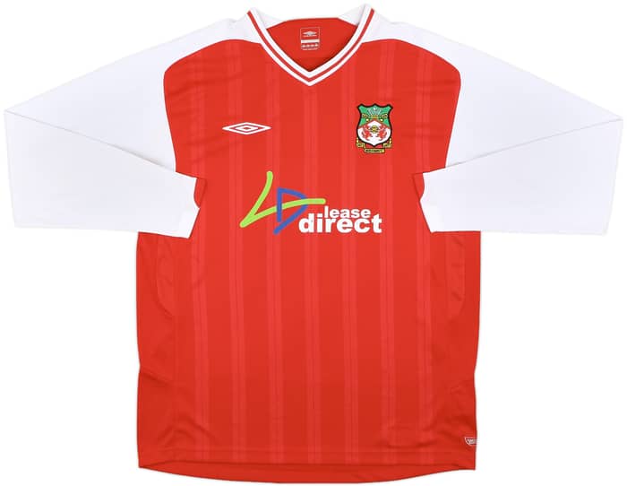 2009-10 Wrexham Home L/S Shirt - 6/10 - (L)