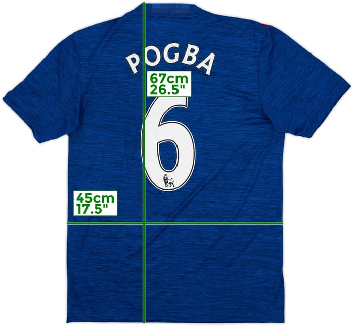 2016-17 Manchester United Away Shirt Pogba #6 - 7/10 - (S)