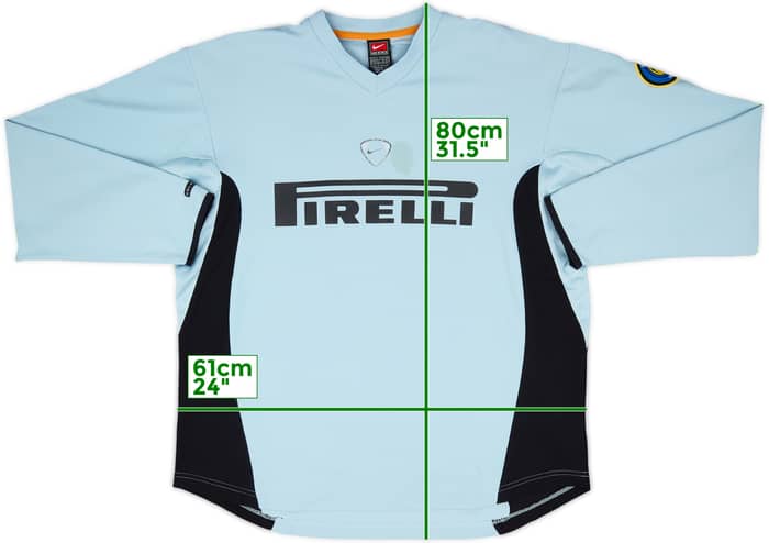 2001-02 Inter Milan Nike Sweat Top - 6/10 - (XL)