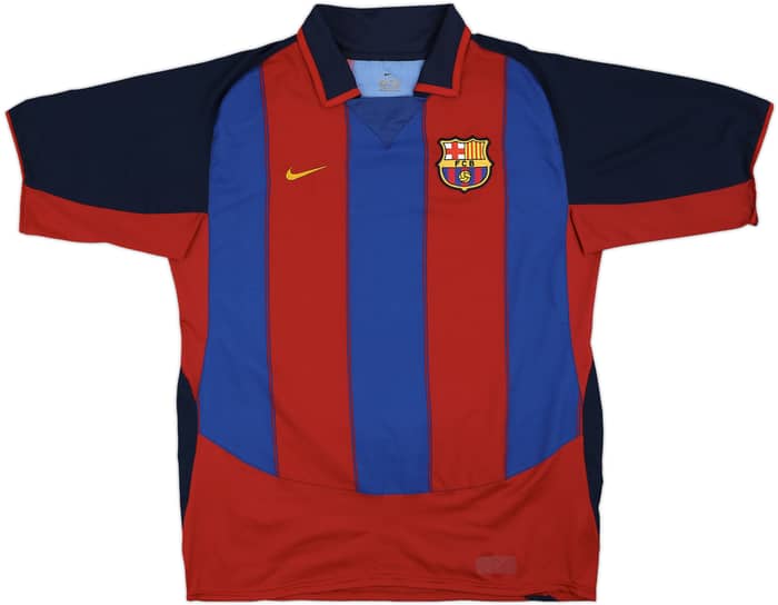 2003-04 Barcelona Home Shirt Ronaldinho #10 - 10/10 - (L)