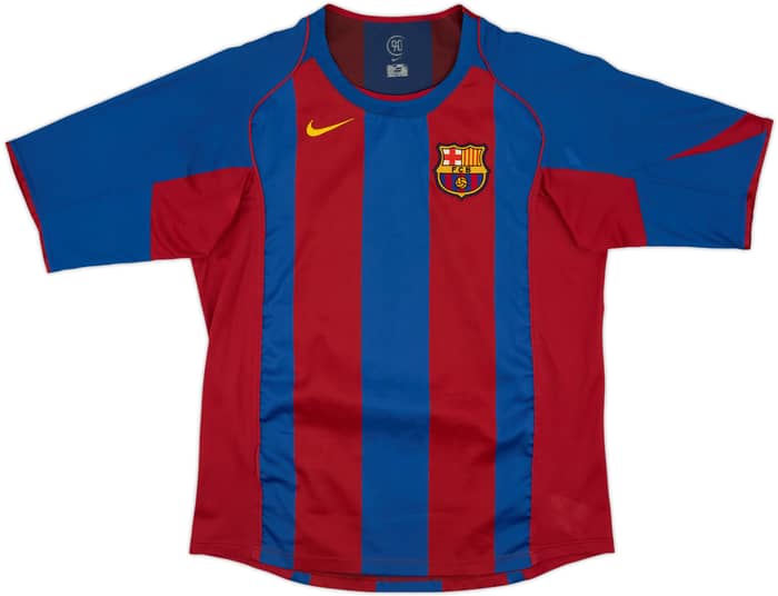 2004-05 Barcelona Home Shirt Ronaldinho #10 - 7/10 - (L)