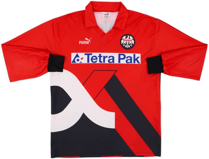 1993-94 Eintracht Frankfurt Home L/S Shirt - 7/10 - (L)