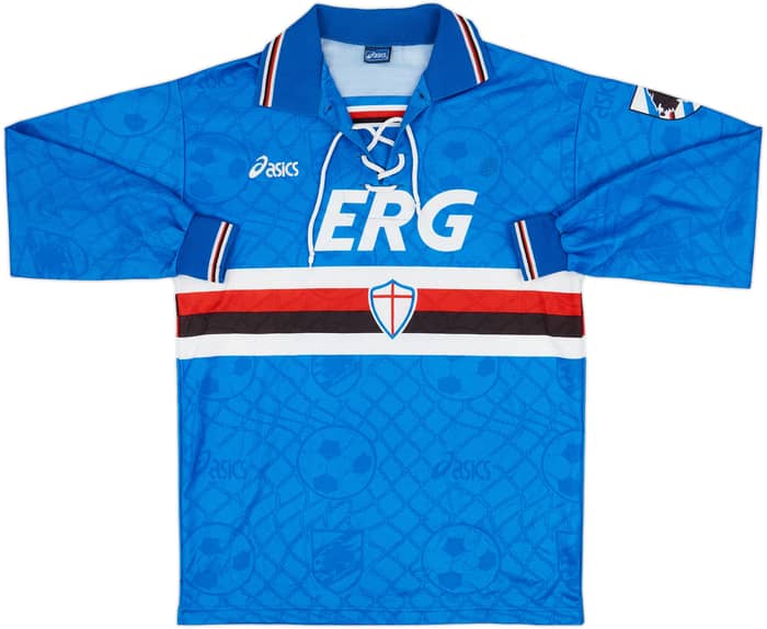 1994-95 Sampdoria Home L/S Shirt - 8/10 - (XL)