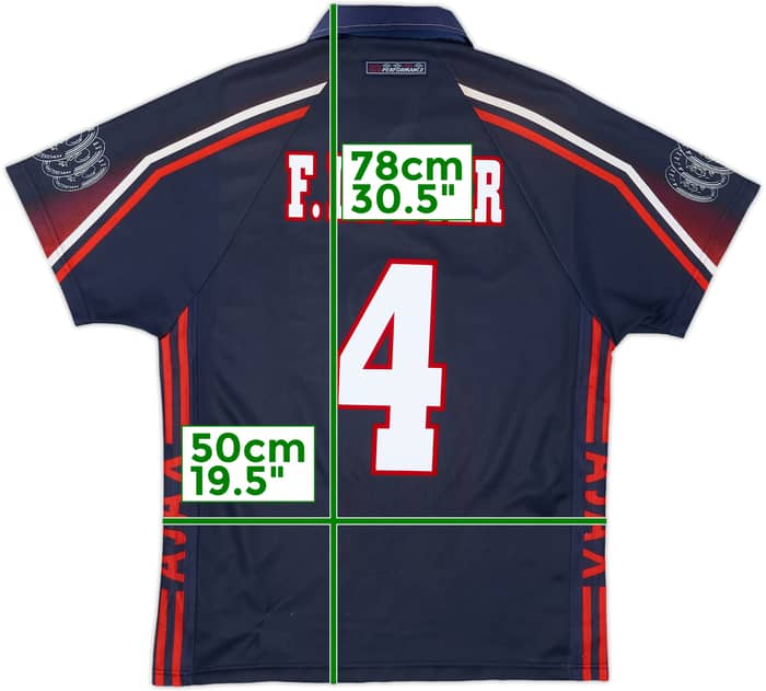 1997-98 Ajax Away Shirt F.De Boer #4 - 6/10 - (M)