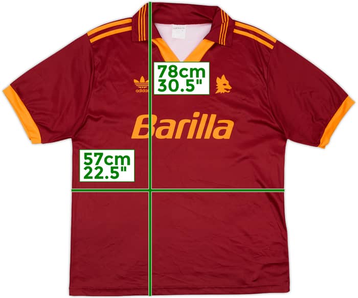 1992-94 Roma Home Shirt - 10/10 - (XL)