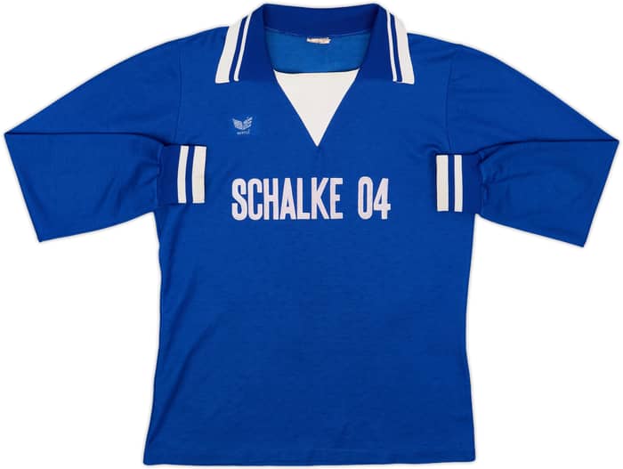 1977-78 Schalke Home L/S Shirt - 6/10 - (M)