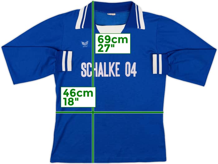 1977-78 Schalke Home L/S Shirt - 6/10 - (M)