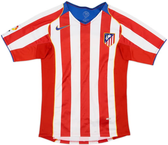 2004-05 Atletico Madrid Home Shirt - 8/10 - (M.Boys)