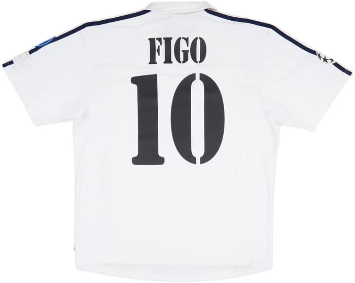 2002-03 Real Madrid Centenary Home Shirt Figo #10 - 6/10 - (M)