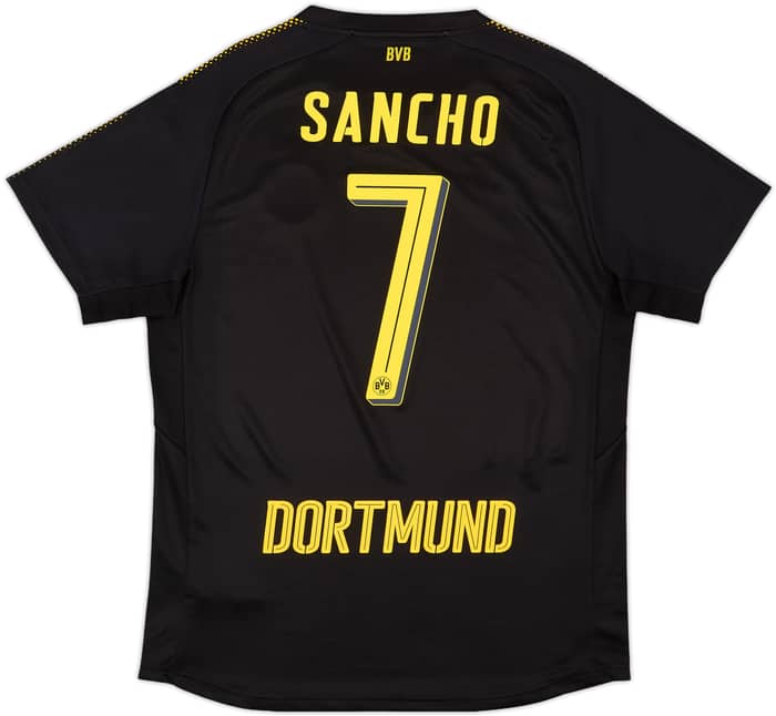 2017-18 Borussia Dortmund Away Shirt Sancho #7 - 9/10 - (L)