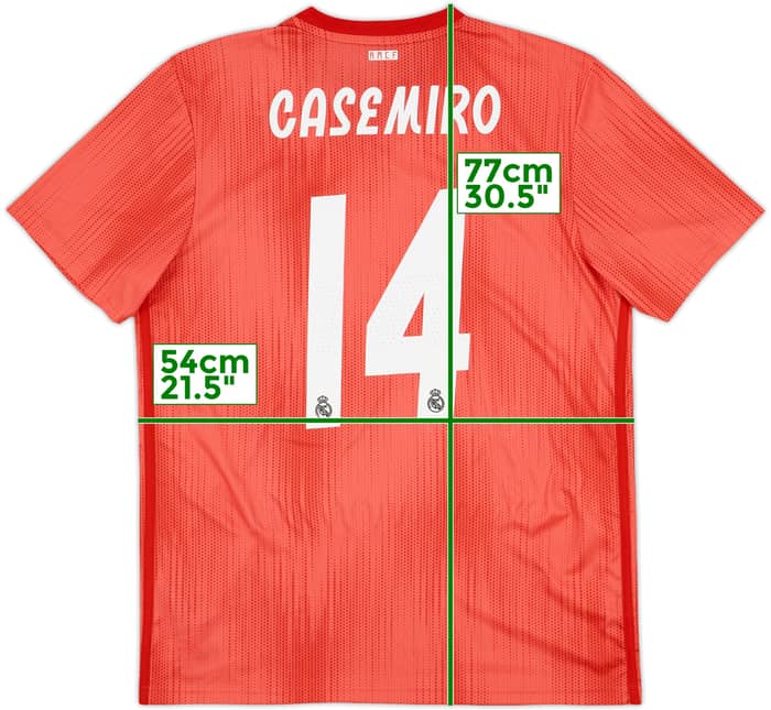 2018-19 Real Madrid Third Shirt Casemiro #14 - 8/10 - (L)