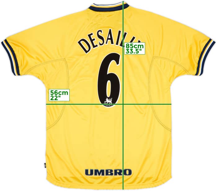 1998-00 Chelsea Third Shirt Desailly #6 - 8/10 - (XL)