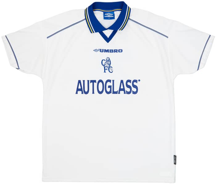 1998-00 Chelsea Away Shirt Zola #25 - 8/10 - (XL)