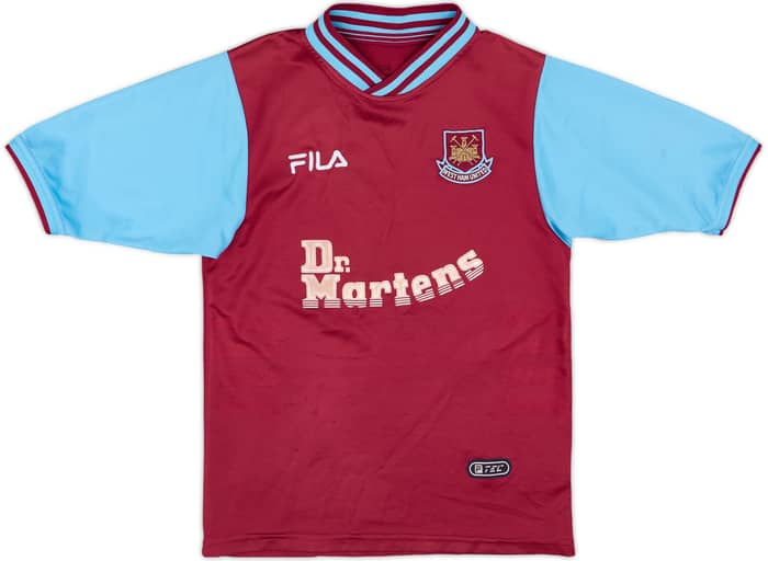 2001-03 West Ham Home Shirt - 7/10 - (M.Boys)
