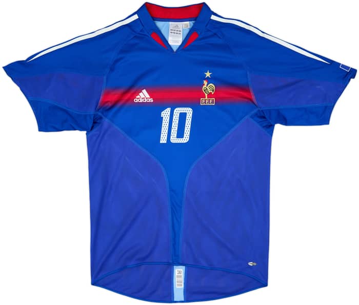 2004-06 France Home Shirt Zidane #10 - 8/10 - (M)