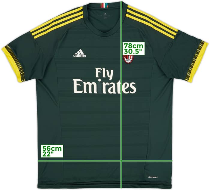 2015-16 AC Milan Third Shirt - 4/10 - (XL)