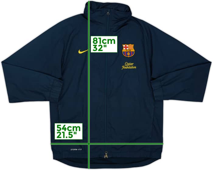2012-13 Barcelona Nike Hooded Track Jacket - 7/10 - (M)